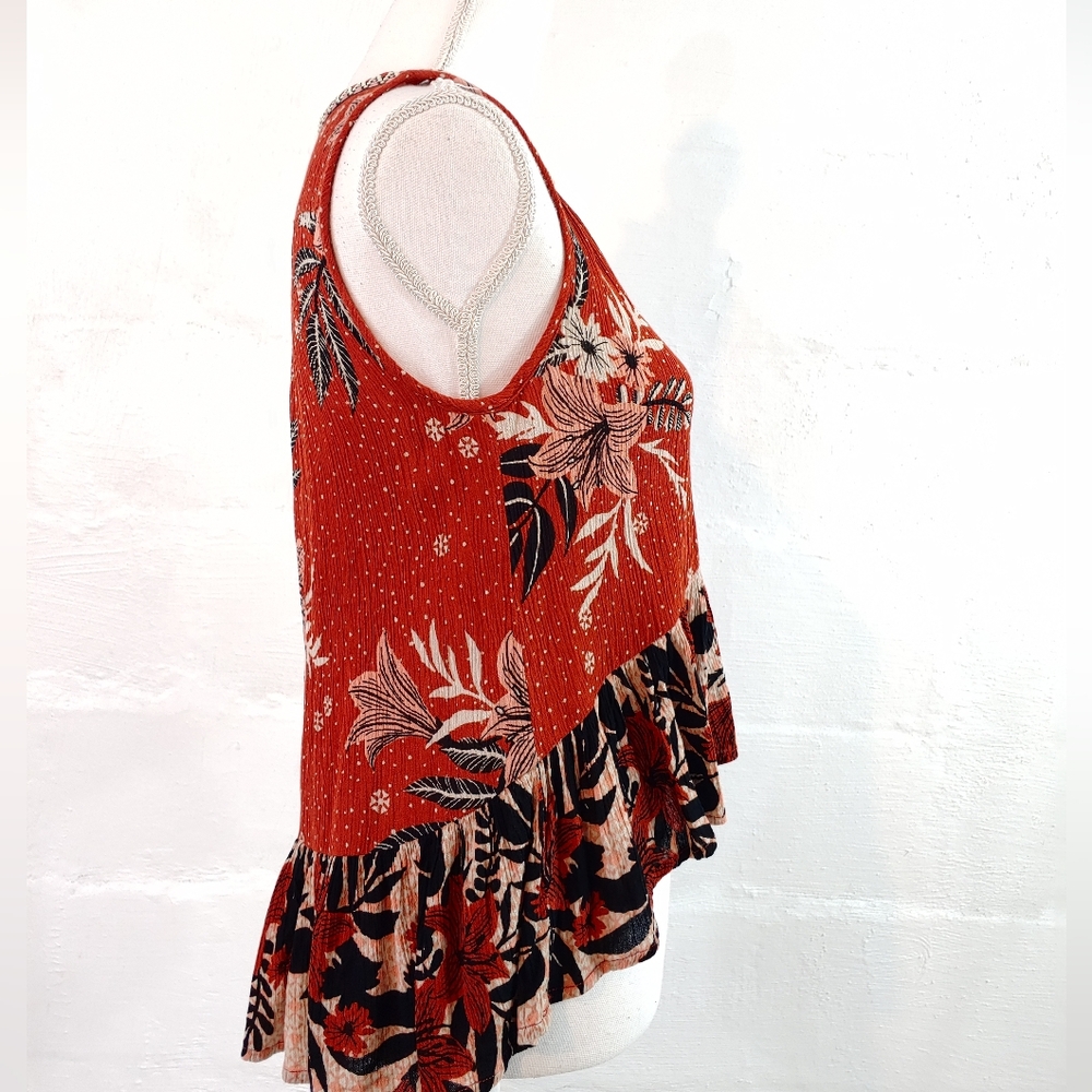 PATRONS OF PEACE FLORAL BOHO SLEEVELESS TOP - Picture 7 of 14